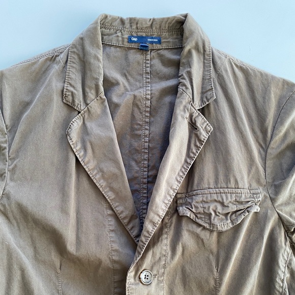 Gap Casual Washed Cotton Blazer - Picture 4 of 10